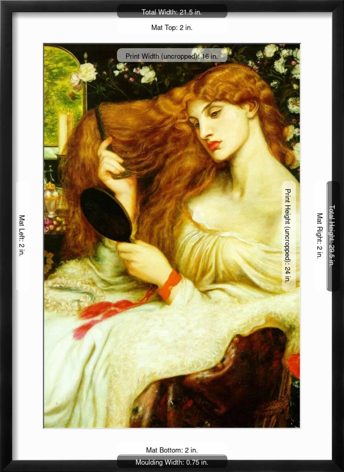 Amazon.com: ART.COM Wall Art Print Lady Lilith on Black Frame by